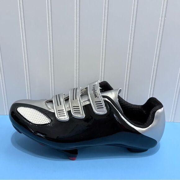 Unisex Mountain Road Bike Cycling Shoes Black and Silver  Size 41 main image 11